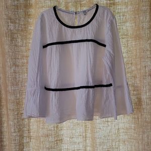 Light dotted Swiss crown&ivy blouse